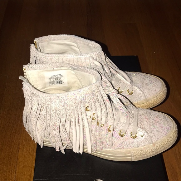 fringe converse sneakers